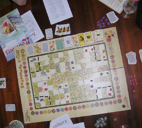 La mise en place (jeu de base).